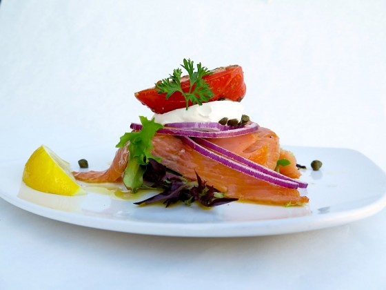 Salmon napoleon at Bullfinchs